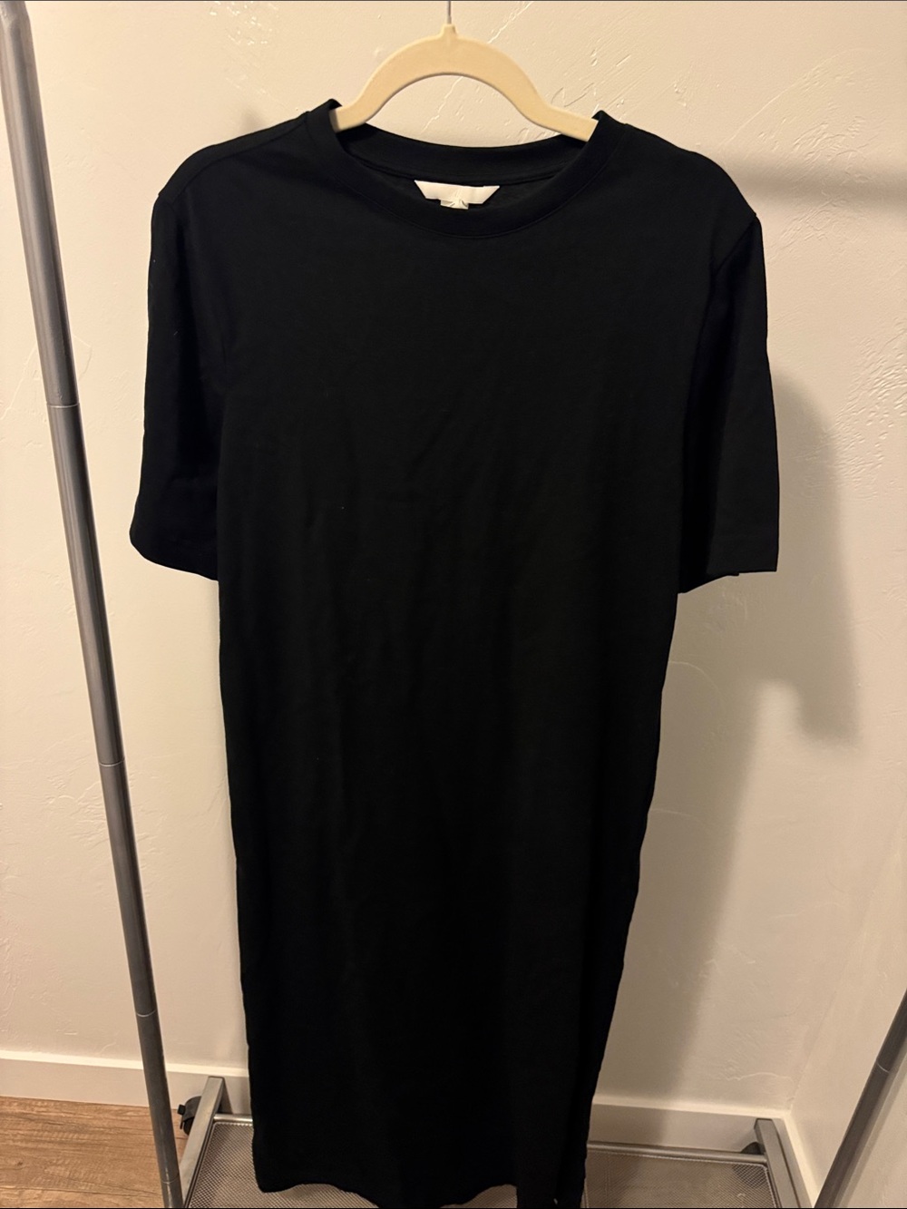 H&M Black Maxi T-Shirt Dress